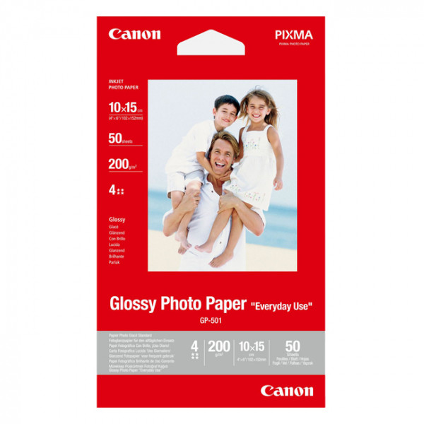 Canon GP-501 glossy photo paper 200 grams 10 x 15 cm (50 vel) 0775B081 154042 - 1