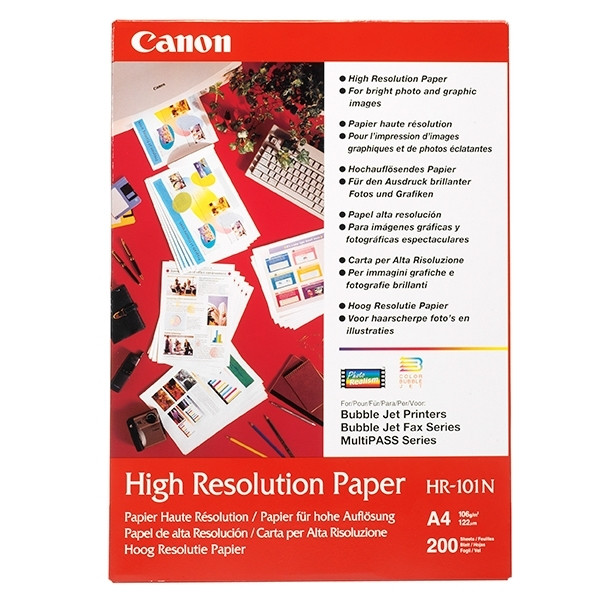 Canon HR-101N hoog resolutie papier 106 grams A4 (50 vel) 1033A002AB 064500 - 1