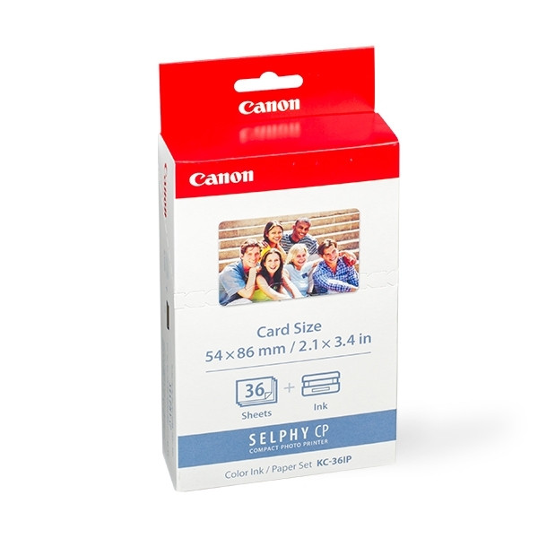 Canon KC-36IP inktcartridge + credit card formaat papier (origineel) 7739A001AB 018010 - 1