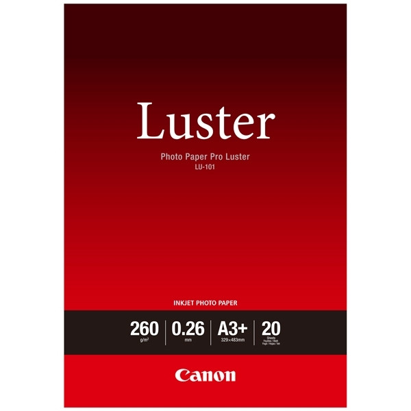 Canon LU-101 pro luster photo paper 260 grams A3+ (20 vel) 6211B008 154004 - 1