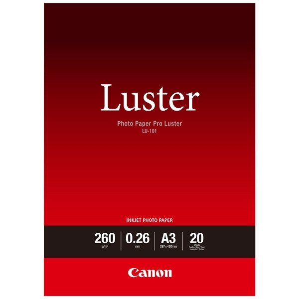 Canon LU-101 pro luster photo paper 260 grams A3 (20 vel) 906775 - 1