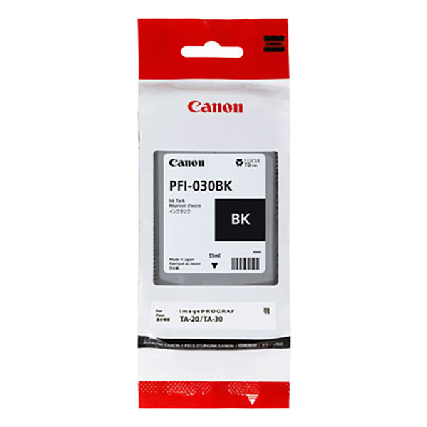 Canon PFI-030BK inktcartridge zwart (origineel) 3489C001 017528 - 1