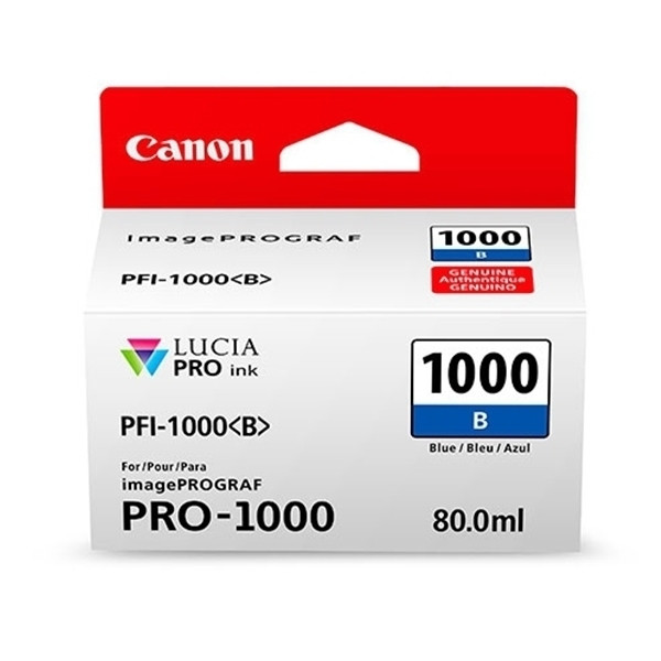 Canon PFI-1000B inktcartridge blauw (origineel) 0555C001 010144 - 1