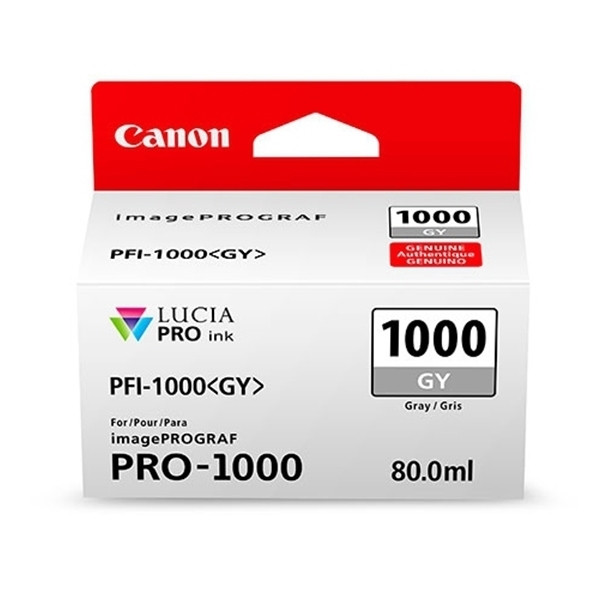 Canon PFI-1000GY inktcartridge grijs (origineel) 0552C001 010138 - 1