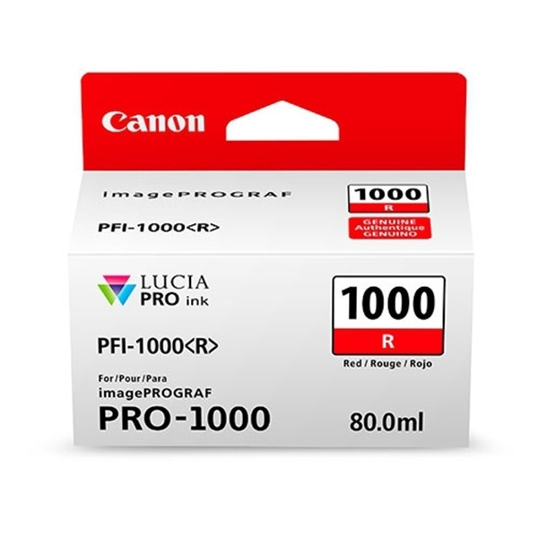 Canon PFI-1000R inktcartridge rood (origineel) 906695 - 1