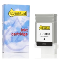 Canon PFI-101BK inktcartridge zwart (123inkt huismerk)