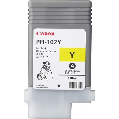 Canon PFI-102Y inktcartridge geel (origineel) 0898B001 018215 - 1