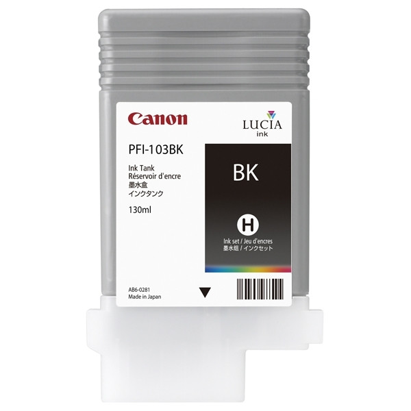 Canon PFI-103BK inktcartridge zwart (origineel) 2212B001 904678 - 1