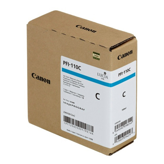 Canon PFI-110C inktcartridge cyaan (origineel) 2365C001 010158 - 1