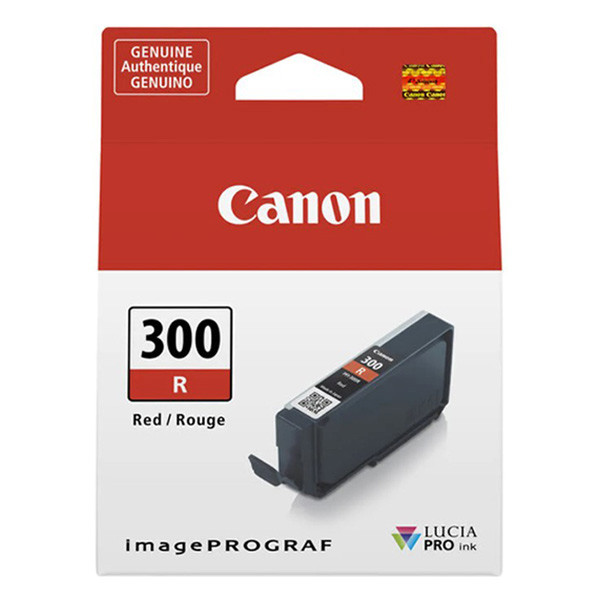 Canon PFI-300R inktcartridge rood (origineel) 4199C001 011716 - 