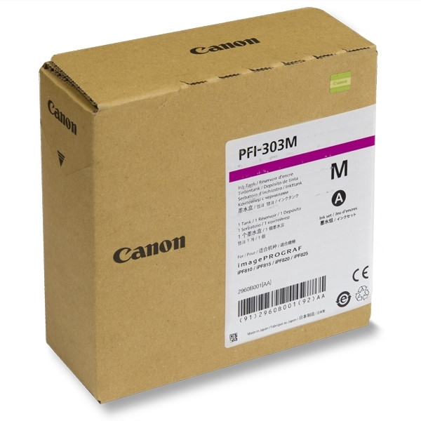 Canon PFI-303M inktcartridge magenta (origineel) 2960B001 904521 - 1