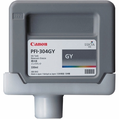 Canon PFI-304GY inktcartridge grijs (origineel) 3858B005 018644 - 1