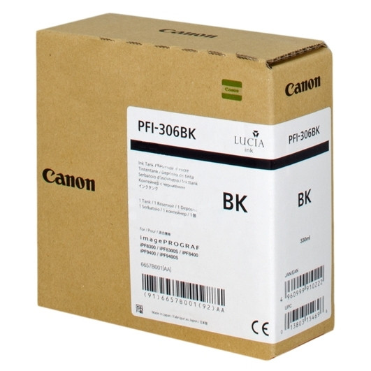 Canon PFI-306BK inktcartridge zwart (origineel) 6657B001 018850 - 1