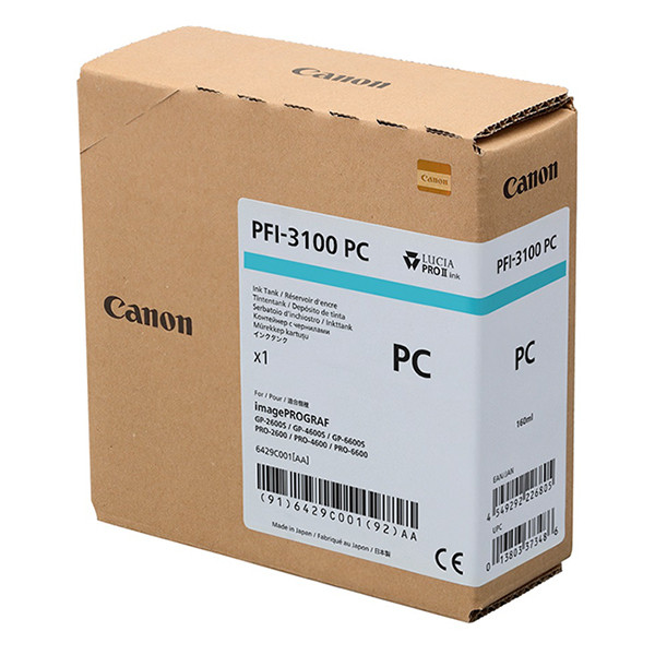 Canon PFI-3100PC inktcartridge foto cyaan (origineel) 6429C001 010550 - 1