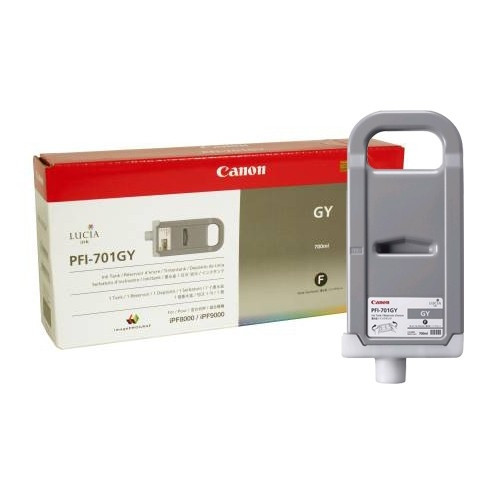 Canon PFI-701GY inktcartridge grijs (origineel) 0909B001 904527 - 1