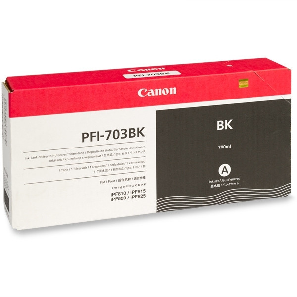 Canon PFI-703BK inktcartridge zwart hoge capaciteit (origineel) 2963B001 903951 - 1