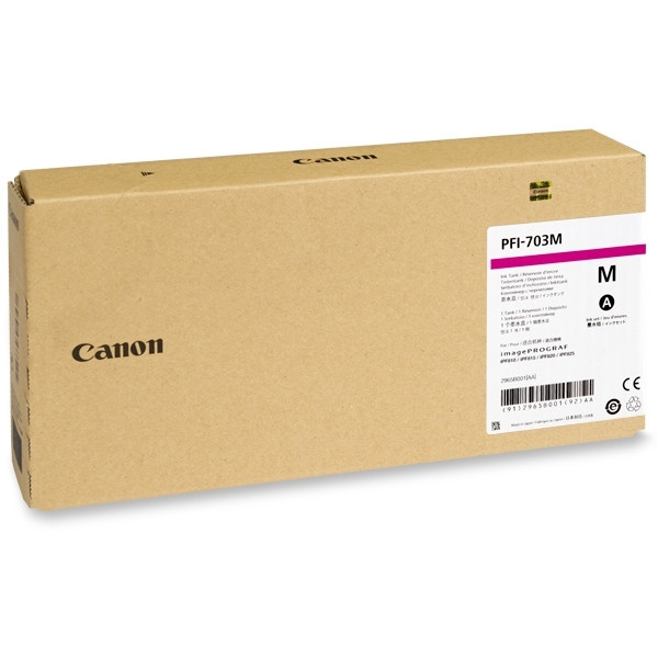 Canon PFI-703M inktcartridge magenta hoge capaciteit (origineel) 2965B001 903954 - 1