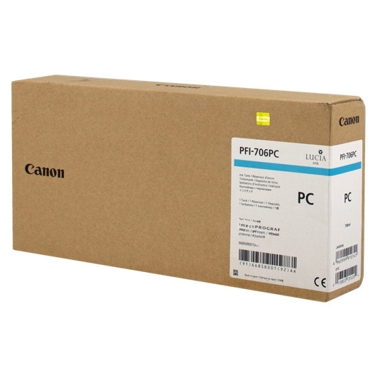 Canon PFI-706PC inktcartridge foto cyaan hoge capaciteit (origineel) 6685B001 018884 - 1