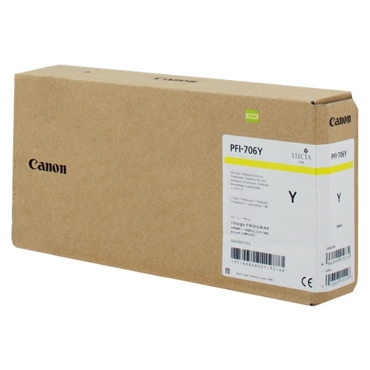 Canon PFI-706Y inktcartridge geel hoge capaciteit (origineel) 6684B001 018882 - 1