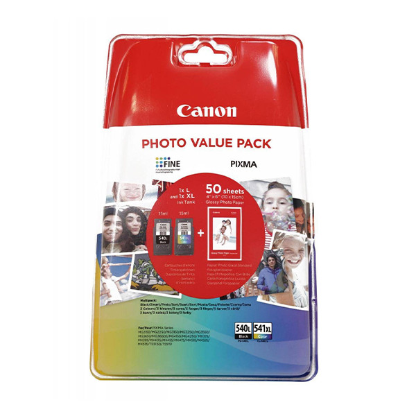Canon PG-540L/CL-541XL photo value pack (origineel) 5224B005 5224B007 5224B012 5224B013 018588 - 1