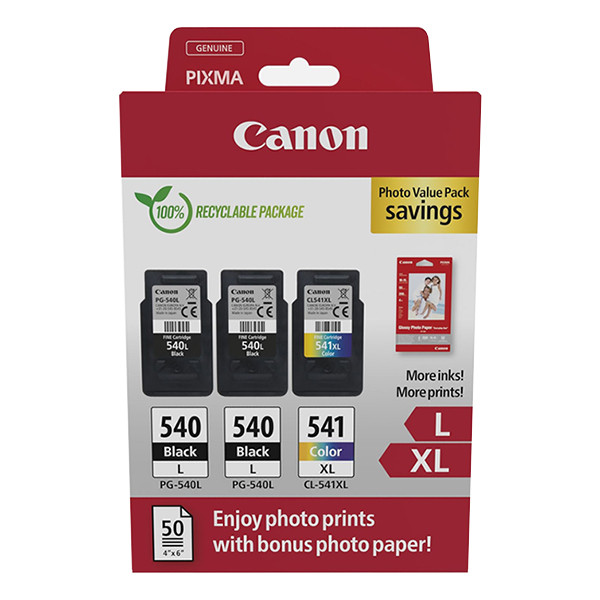 Canon PG-540Lx2/CL-541XL photo value pack (origineel) 5224B015 132272 - 1