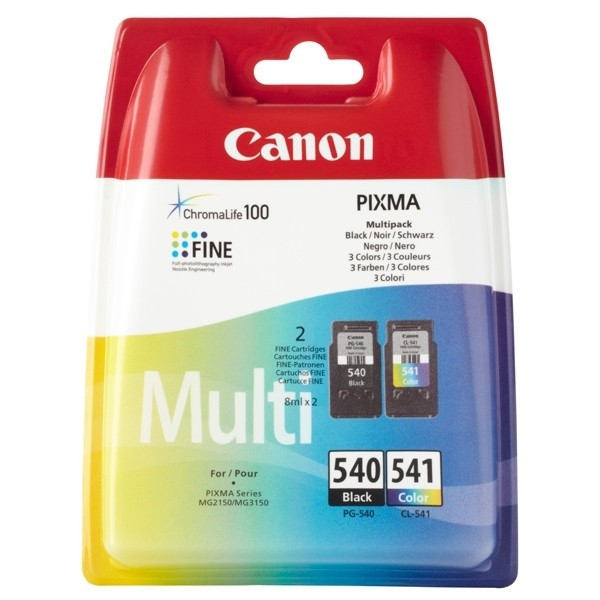 Canon PG-540 / CL-541 multipack zwart en kleur (origineel) 5225B006 5225B007 010368 - 1