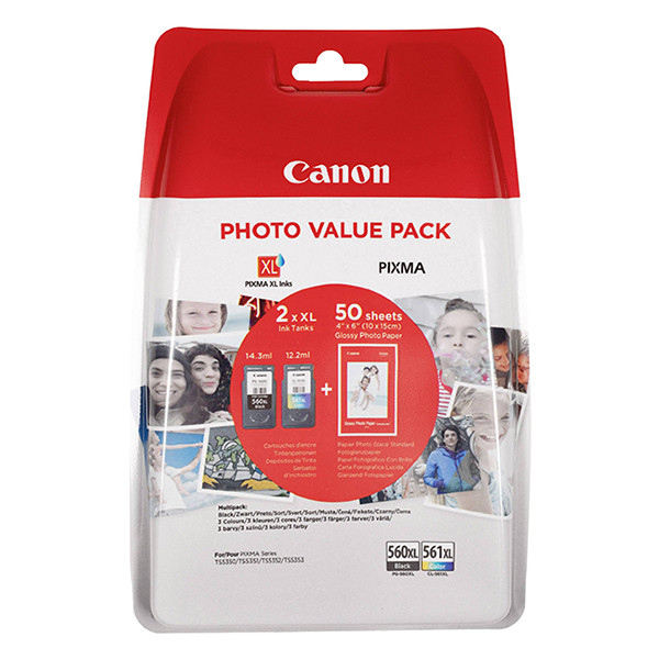 Canon PG-560 XL / CL-561 XL Remanufactured Ink Cartridges Multipack- High  Capacity Black & Tri-Colour Ink Cartridges - Compatible For (PG-560XL,  PG560XL, 3712C001, CL-561XL, CL561XL, 3731C001) - Best Office Supplies Ltd