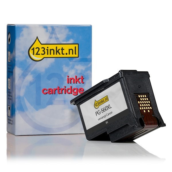 Canon PG-560XL inktcartridge zwart hoge capaciteit (123inkt huismerk) 3712C001C 010362 - 