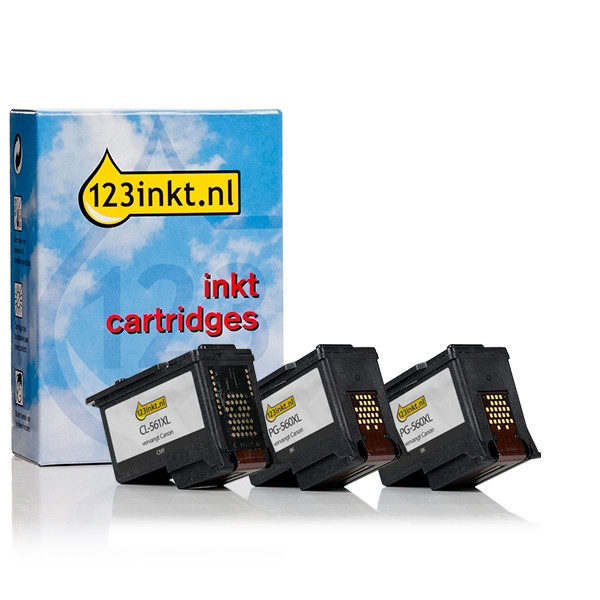 Canon PG-560XLx2 / CL-561XL multipack (123inkt huismerk) 426257 - 1