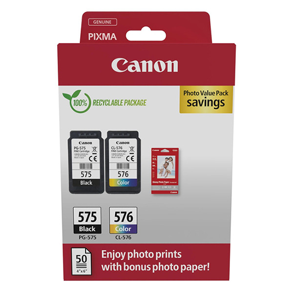 Canon PG-575/CL-576 photo value pack (origineel) 132274 - 1