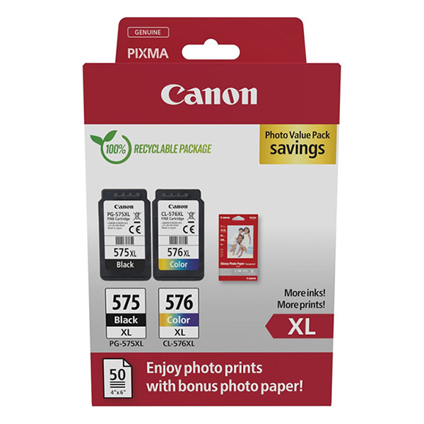 Canon PG-575XL/CL-576XL photo value pack (origineel) 5437C006 132276 - 1