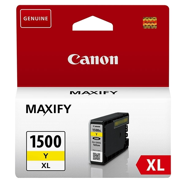 Canon PGI-1500XL Y inktcartridge geel hoge capaciteit (origineel) 9195B001 018528 - 1