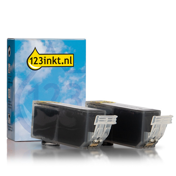 Canon PGI-525PGBK dubbelpak zwart (123inkt huismerk) 132103 - 1