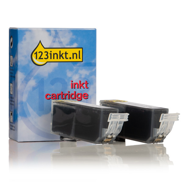 Canon PGI-525PGBK inktcartridge zwart dubbelpak (123inkt huismerk) 4529B006C 132103 - 1