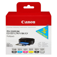 Canon PGI-550PGBK / CLI-551 multipack (origineel) 6496B005 017436