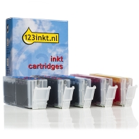 Canon PGI-570PGBK XL / CLI-571XL aanbieding: 2 zwart + 3 kleuren (123inkt huismerk) 0318C001C 0331C001C 0332C001C 0333C001C 0334C001C 127134