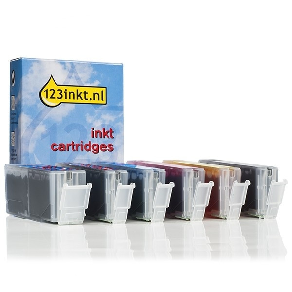 Canon PGI-580PGBK XXL / CLI-581 XXL aanbieding: 2 zwart + 4 kleuren (123inkt huismerk) 1970C001C 1995C001C 1996C001C 1997C001C 1998C001C 127156 - 1