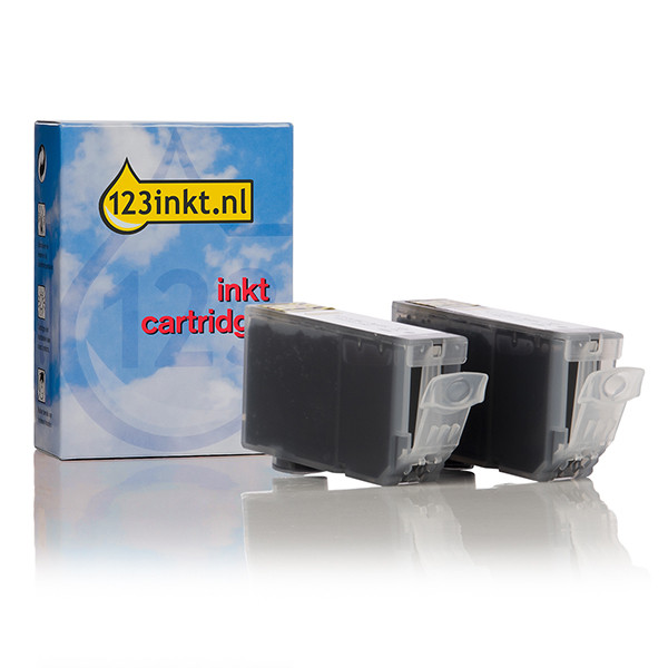 Canon PGI-5BK dubbelpak zwart zonder chip (123inkt huismerk) 132153 - 1