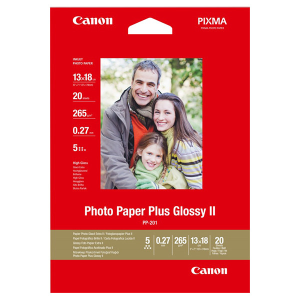 Canon PP-201 photo paper plus glossy II 265 grams 13 x 18 cm (20 vel) 2311B018 064580 - 1