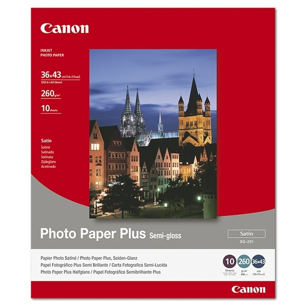 Canon SG-201 photo paper plus semi-gloss 260 grams 36 x 43 cm (10 vel) 1686B029 154024 - 1