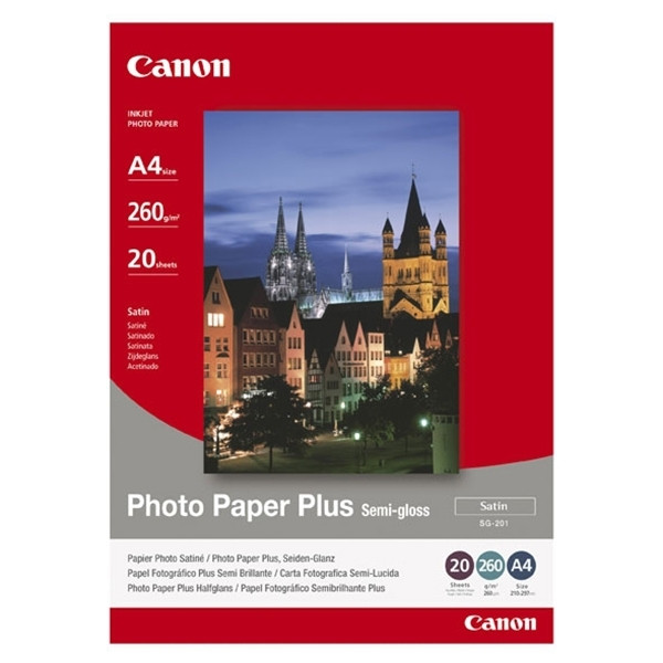 Canon SG-201 photo paper plus semi-gloss 260 grams A4 (20 vel) 1686B021 064590 - 1