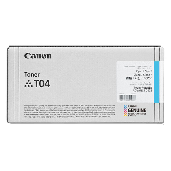 Canon T04 toner cyaan (origineel) 2979C001 017520 - 1