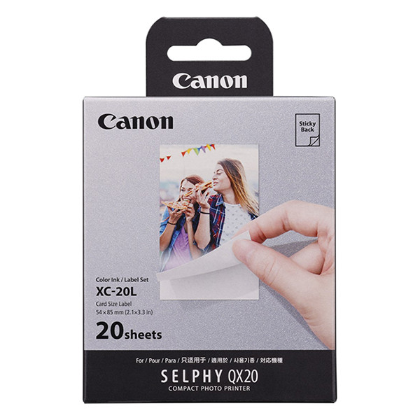 Canon XC-20L inktcartridge + credit card formaat stickers (origineel) 154084 - 1