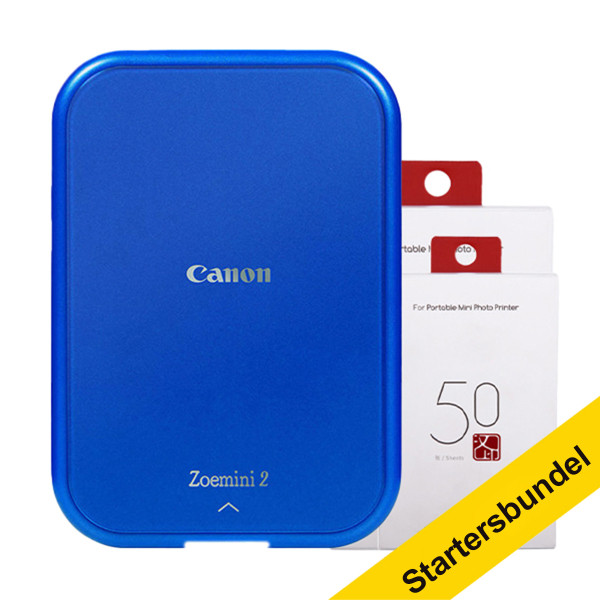 Canon Zoemini 2 mobiele fotoprinter marineblauw startersbundel 819358 - 1
