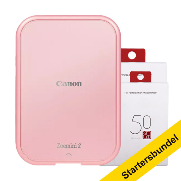 Canon Zoemini 2 mobiele fotoprinter rosé-goud startersbundel 819359 - 1