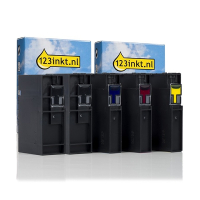 Canon aanbieding: 1 x PGI-2500 serie 2x zwart + 3 kleuren (123inkt huismerk)  160789