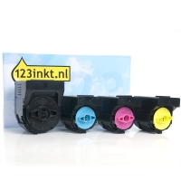 Canon aanbieding: C-EXV 21 BK, C, M, Y zwart + 3 kleuren (123inkt huismerk)  130081