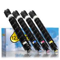 Canon aanbieding: C-EXV 58 BK, C, M, Y zwart + 3 kleuren (123inkt huismerk)  131993