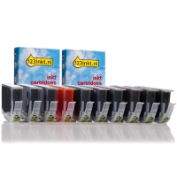Canon aanbieding: voor Pixma Pro 9500 (2 zwart + 8 kleuren) (123inkt huismerk) 1033B001C 1034B001C 1035B001C 1036B001C 1037B001C 127120