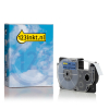 Casio XR-9BU tape zwart op blauw 9 mm (123inkt huismerk) 056324 - 1